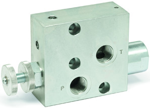 [RFP3-1/2-P/R] Unidirectional 3-way flow control valve RFP3-1/2-P/R